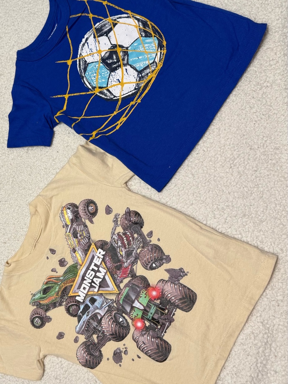 Monster Jam Tee & Blue Soccer Net Graphic Tee - Boys